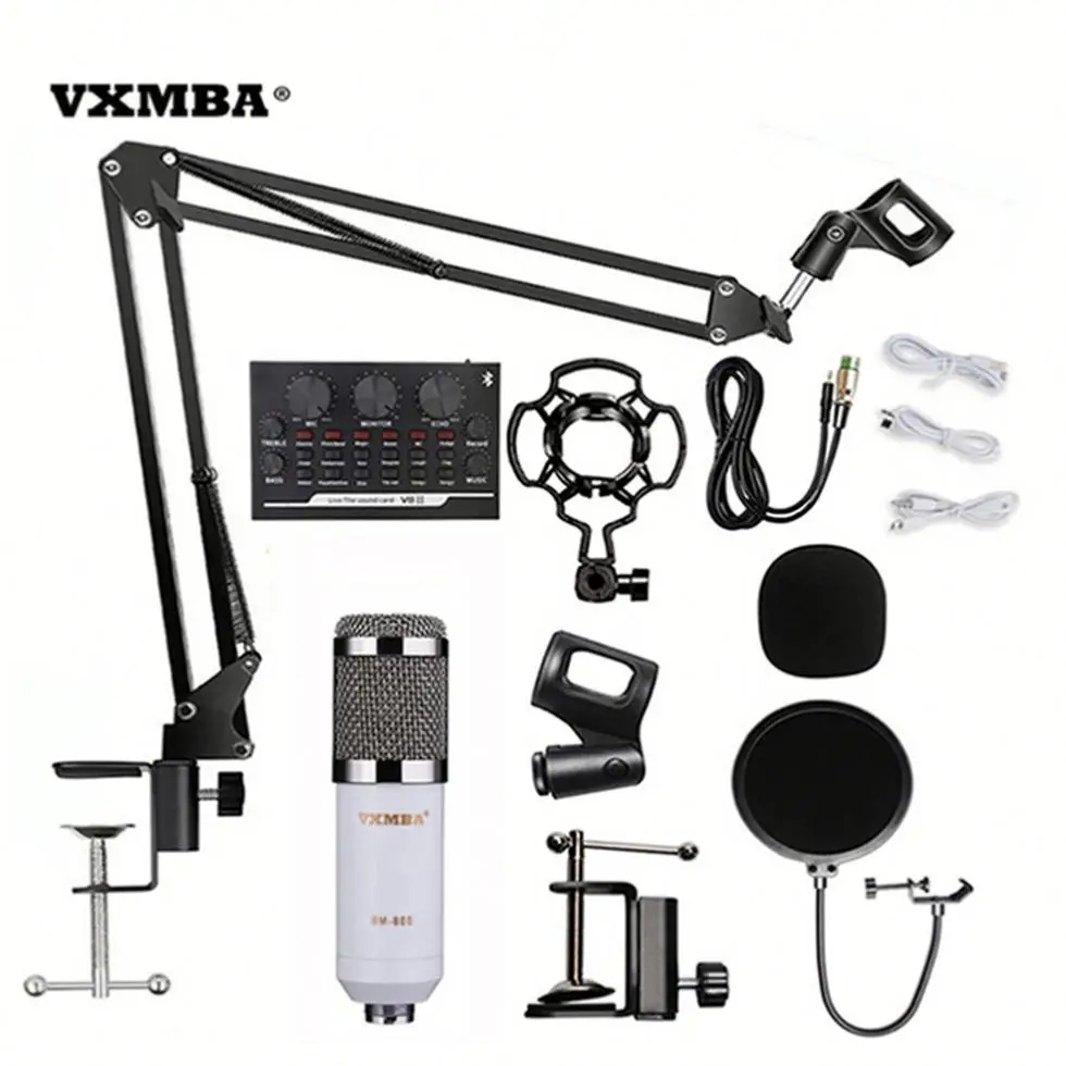 

Hot Sale Condenser Studio Bm 8000 800 Microphone Sound Card Set