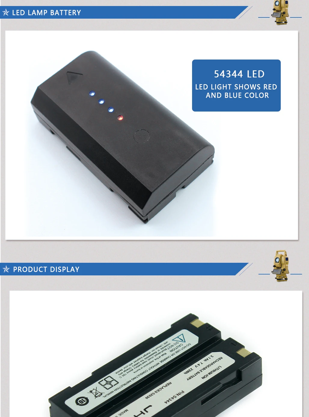 Trimble Gps Bateria Recarregável Baterias 54344 Para Gps Trimble Gnss