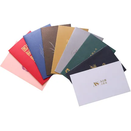 

New Gold Foil Custom Logo Printing Fancy Business Wedding Envelopes Pearl Paper Invitation Envelope