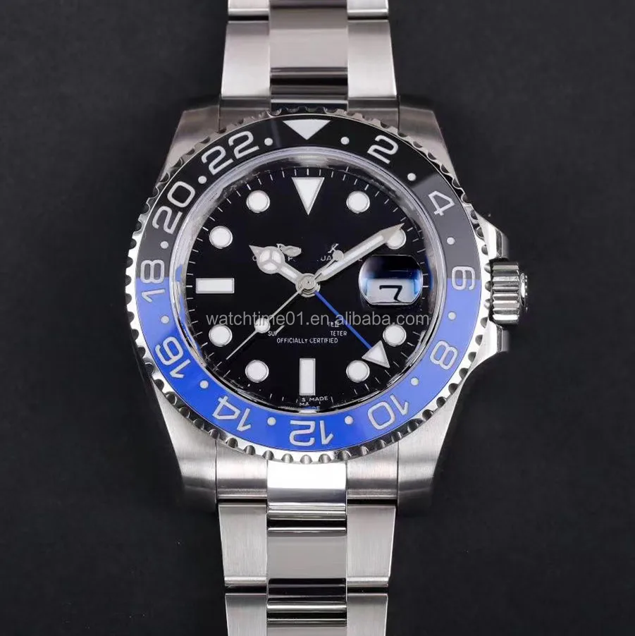 

904L noob GMT II oyster 126710 V10 V10S 3186 movement diver watch