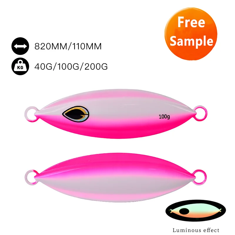 

40G 60G 80G 100G 150G 200G Metal Slow Jigging Spoon Sequins Lure, 5 colors