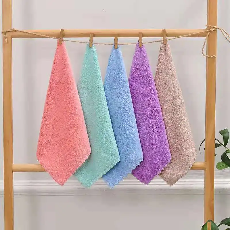 

wholesale Absorbent towel cleaning cloth rags home soft absorbance microfiber wiping rags, Any color can be customized