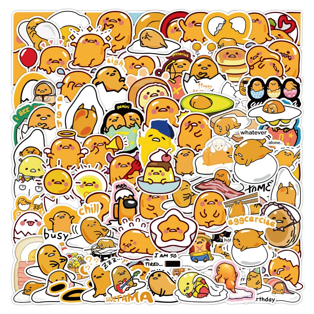 120pcs Japanese Cute Cartoon Gudetama Stickers For Luggage Bottle Laptop  Diary Lazy Eggs Sticker - Buy Gudetama Stickers,Kawaii Stickers,Cartoon  Stickers Product on 