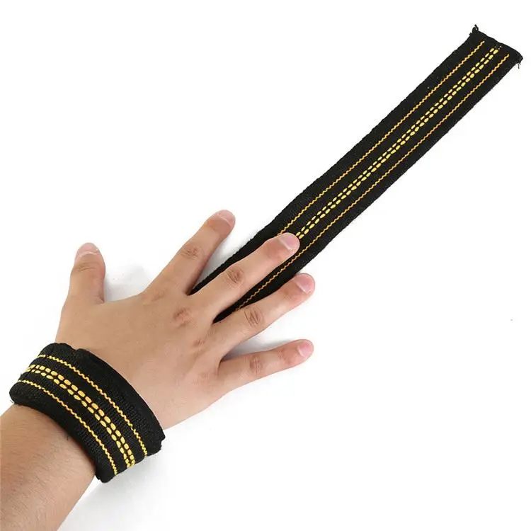 Factory price power weightlifting wraps gym wrist straps