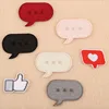 Information Box pattern Embroidery Clothing accessories small Patches with glue Clothing jeans hat shoes use