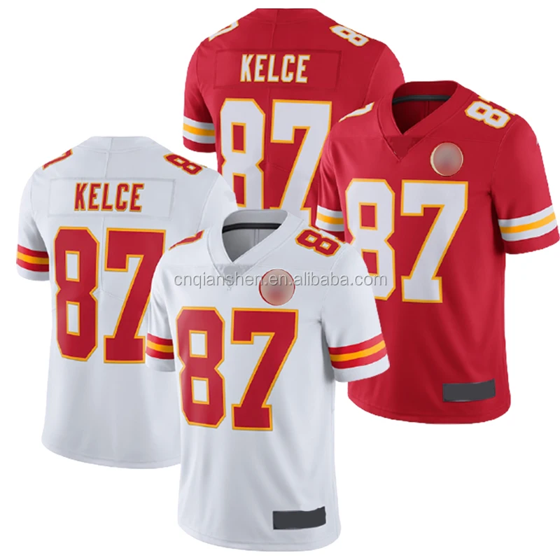 

Travis Kelce 87 American Football Club Uniform Jersey Best Quality 3D Embroidery Mens Sports Shirt Wear Cheap Wholesale
