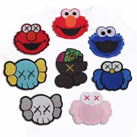 

Factory Price Personalized Cartoon Sesame Street Iron-on Embroidery Patch For Kids Garment