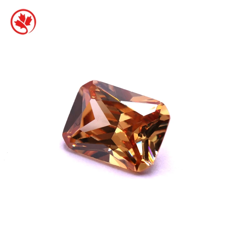 

gemstone China champagne octagon shape zircon stone loose+gemstone