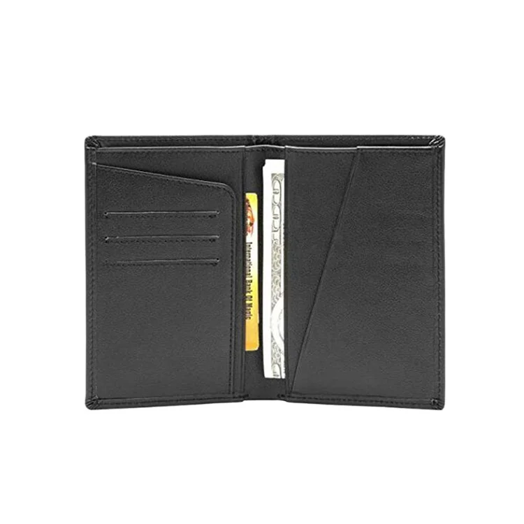 

High Quality Leather Convenient Bifold Passport Holder Cover For Travel, Customized color