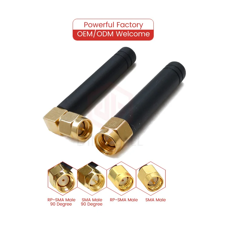 Omni directional external rubber WiFi router antenna SMA 2.4ghz wireless modem aerial - ANKUX.COM