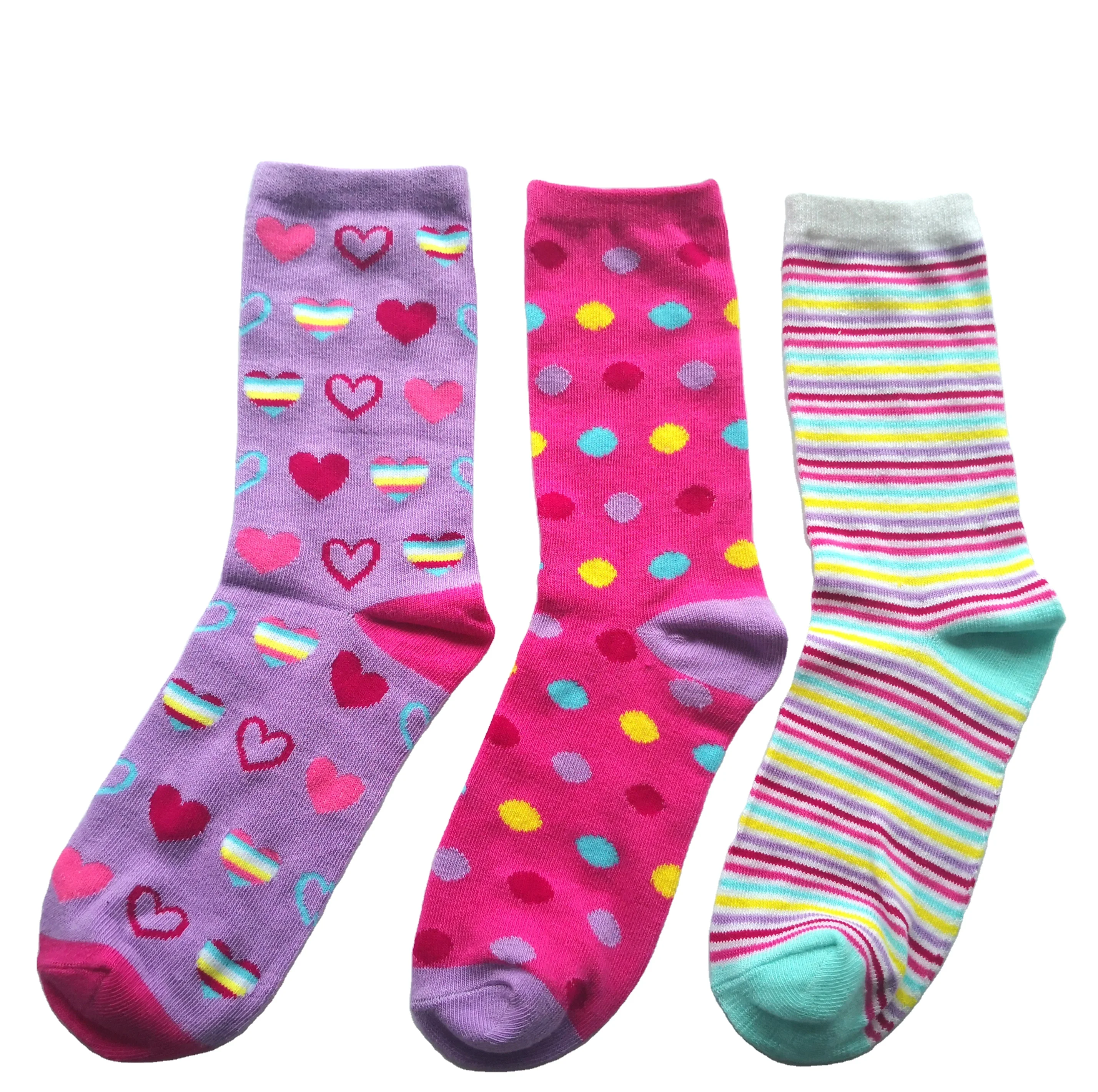 

Customised Girls Socks For Children Wholesale Fashion Crew Socks, Custom color