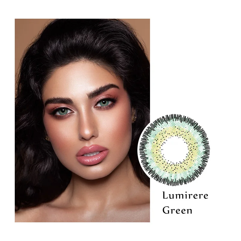 

moonve Manufacturer Colored Contact Lens Private Label Nature Lumirere Green Contact Lenses, 8 colors