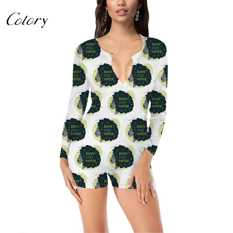 

Colory Dress Zip Up Sexy Romper Jumpsuit, Picture shows