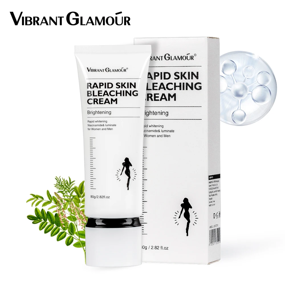 

VIBRANT GLAMOUR Rapid Skin Bleaching Cream Whitening Brightening Moisturizing Long-lasting Soothing Repairing Body Lotion 80g