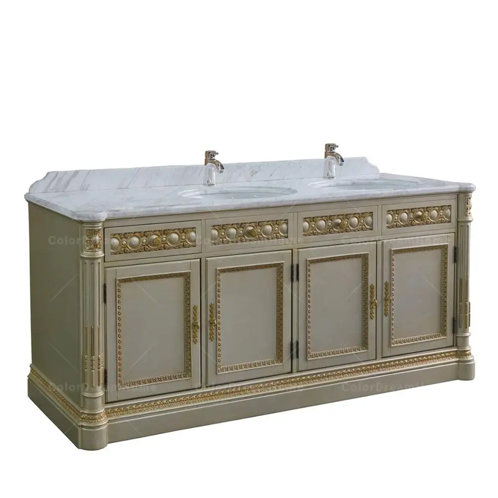 Hot Sale Antique Marble Panel Wood Bathroom Vanity Cabinets Buy Bathroom Vanity Cabinets