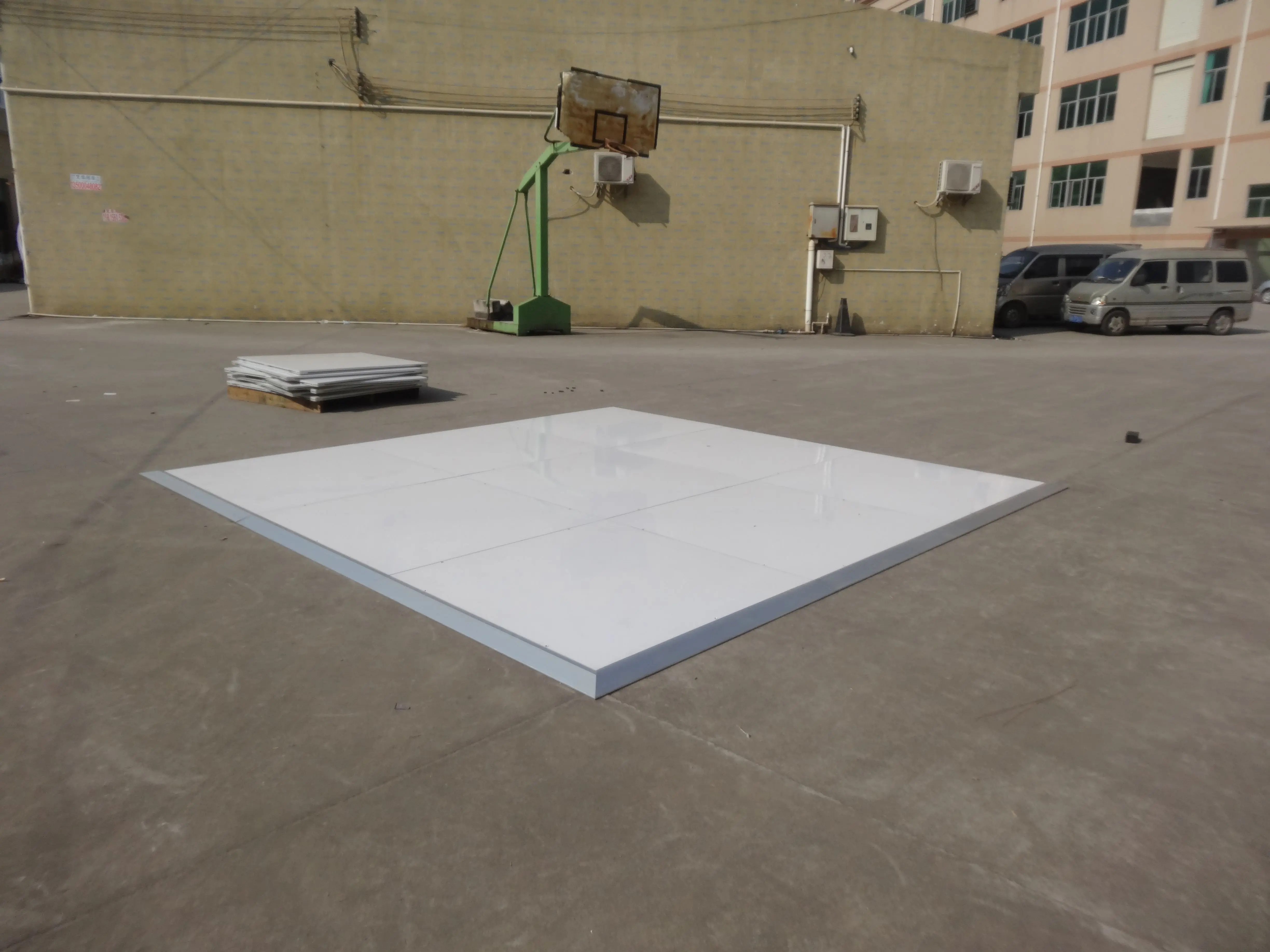 Portable Gloss White Dance Floor Craigslist/used Marley Dance Floor For