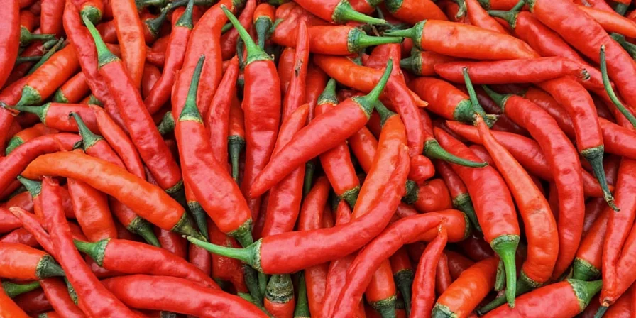 Dried Puya peppers stored in glass jars