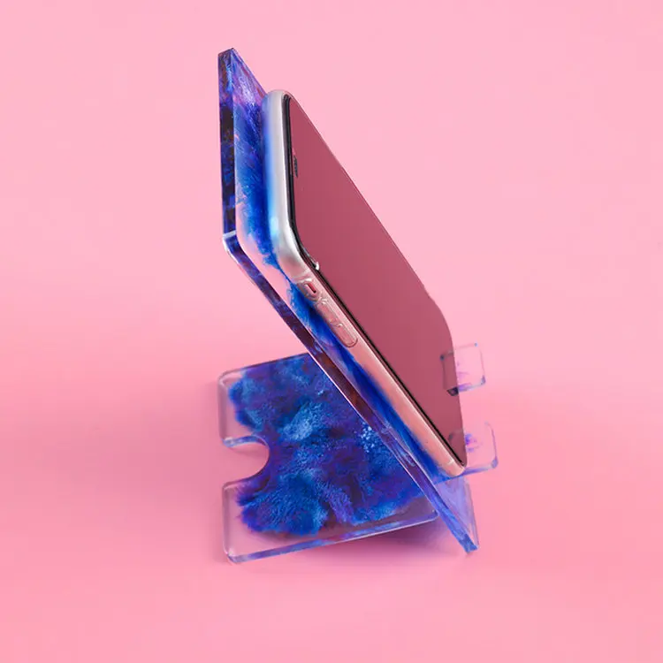 

Customs resin phone stander epoxy resin silicone mold for DIY craft, Transparant