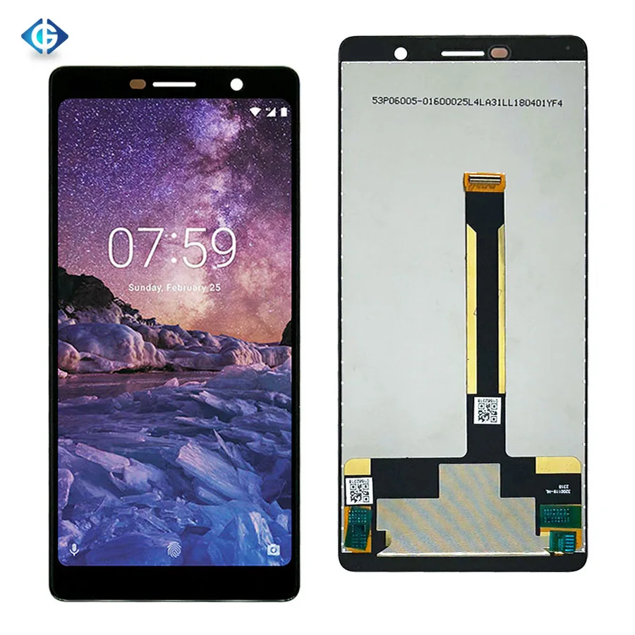 

6'' Lcd for Nokia 7 Plus Display for Nokia 7 plus Lcd Screen with Digitizer Assembly for N7 Plus Screen, Black for nokia lcds