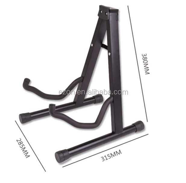 High Quality Black Iron Aframe Guitar Stand For Electric And Acoustic Guitars Also Suitable As