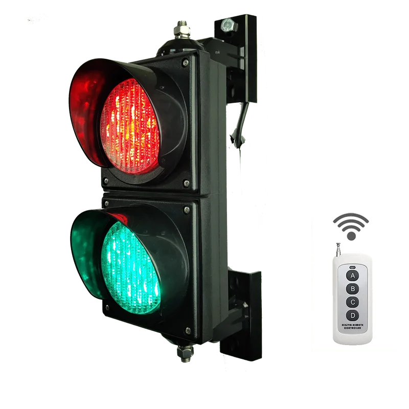 
remote control red and green mini Traffic signal Light kits 100mm Semaforo led parking lot school teaching 
