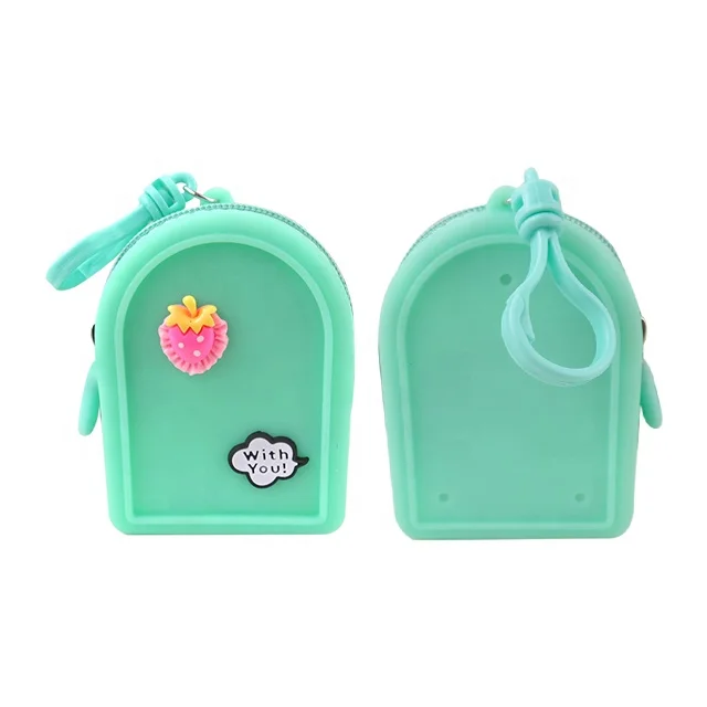 

Cute Waterproof Zipper Coin Purse Silicone Rubber Unisex Money Pouches For Kids Purses Handbag Purse, Blue black yellow or any pantone colors is available