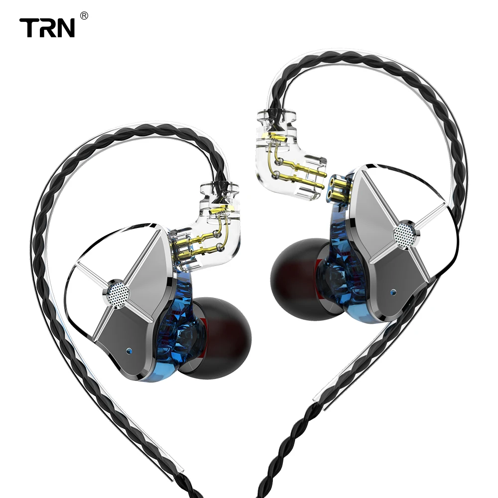 

TRN ST1 1DD+1BA Hybrid HIFI DJ Monitor Running Sport In Ear Earphone, Black / blue / purple