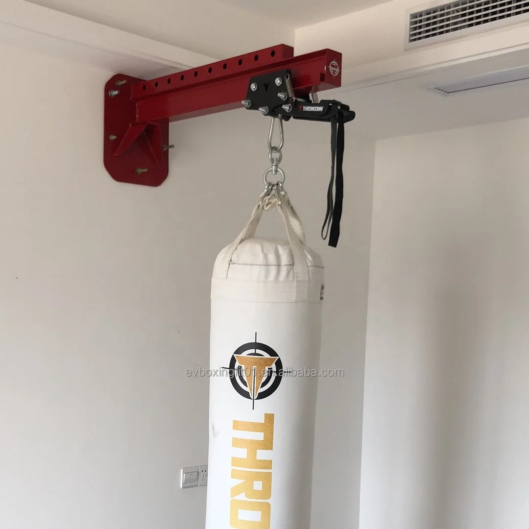 

1 Meter Single Wall-mounted Boxing Heavy Bag Holder Wall Bracket with Trolley Slide, Customer requiment