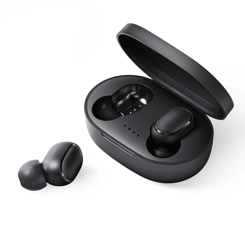 

mini bt 5.0 wireless gaming earphones true wireless earbuds airdots tws mi a6s, Black white