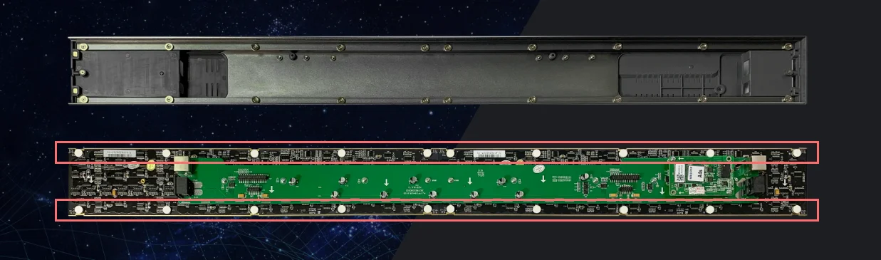 Pantalla P1.8 77cm 1.9 Screen Retail Display Shelf Led