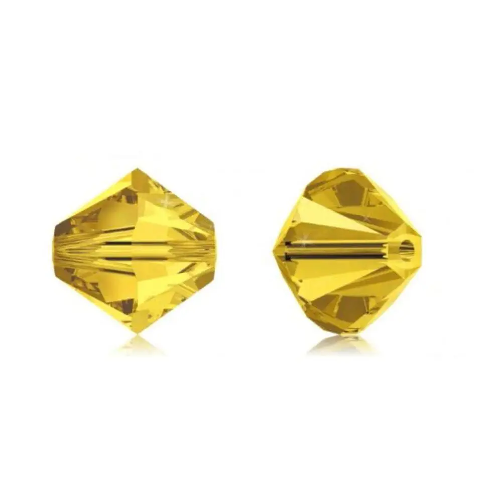 

Austrian amber Bipyramid Crystal Beads Crystal Replacement for Swarovski