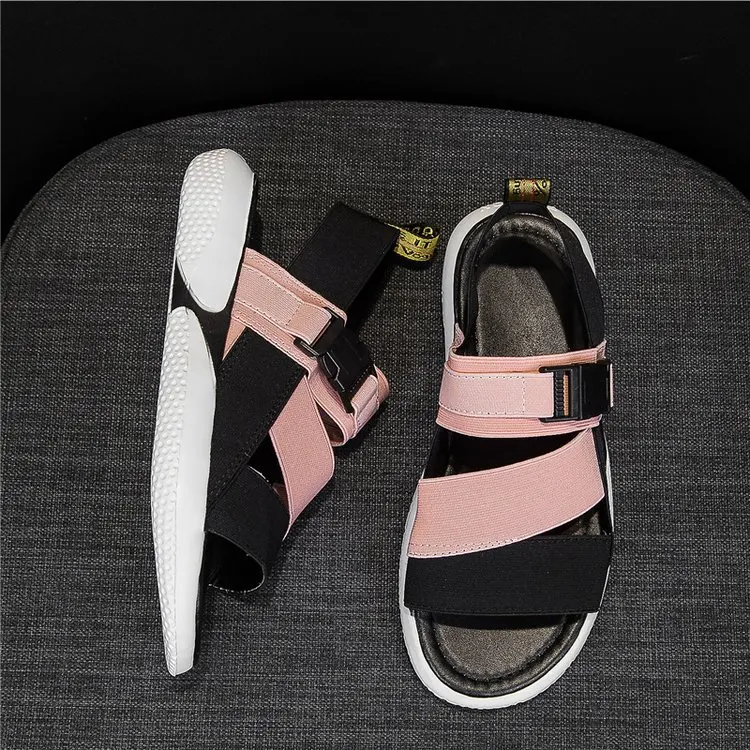 

Sandals women 2021 summer new non-slip flat student sports beach shoes, As photo