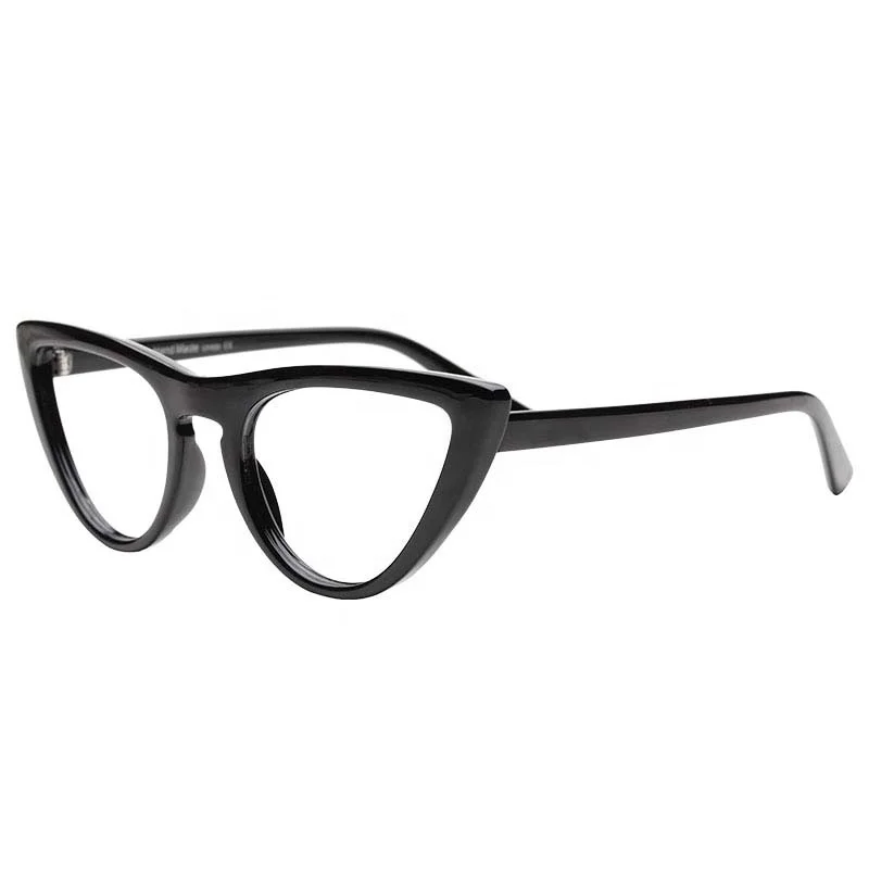 

Women Wholesale Quality Plastic Glasses Fashion Cat Eye Optical Eyeglasses Frames, Black/brown/red