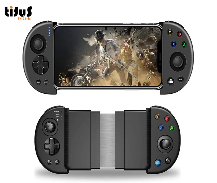 

M110 Wireless Mobile Controller Gamepad PUBG Retractable Mobile Game Controller with Triggers for 3.5-6.5 Inch Android iOS