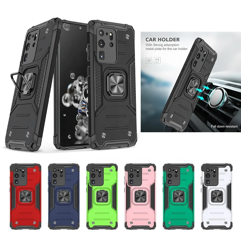 

For Samsung galaxy S20Ultra S20 S20Plus Phone Case Shockproof Magnetic Ring Stand Cover, Multi-color, can be customized