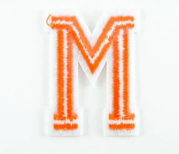 

I55 DIY Decorative Clothing Applique Stickers A-Z Pure Color English Alphabet Letters Patch Embroidered Letters Sticker Patches