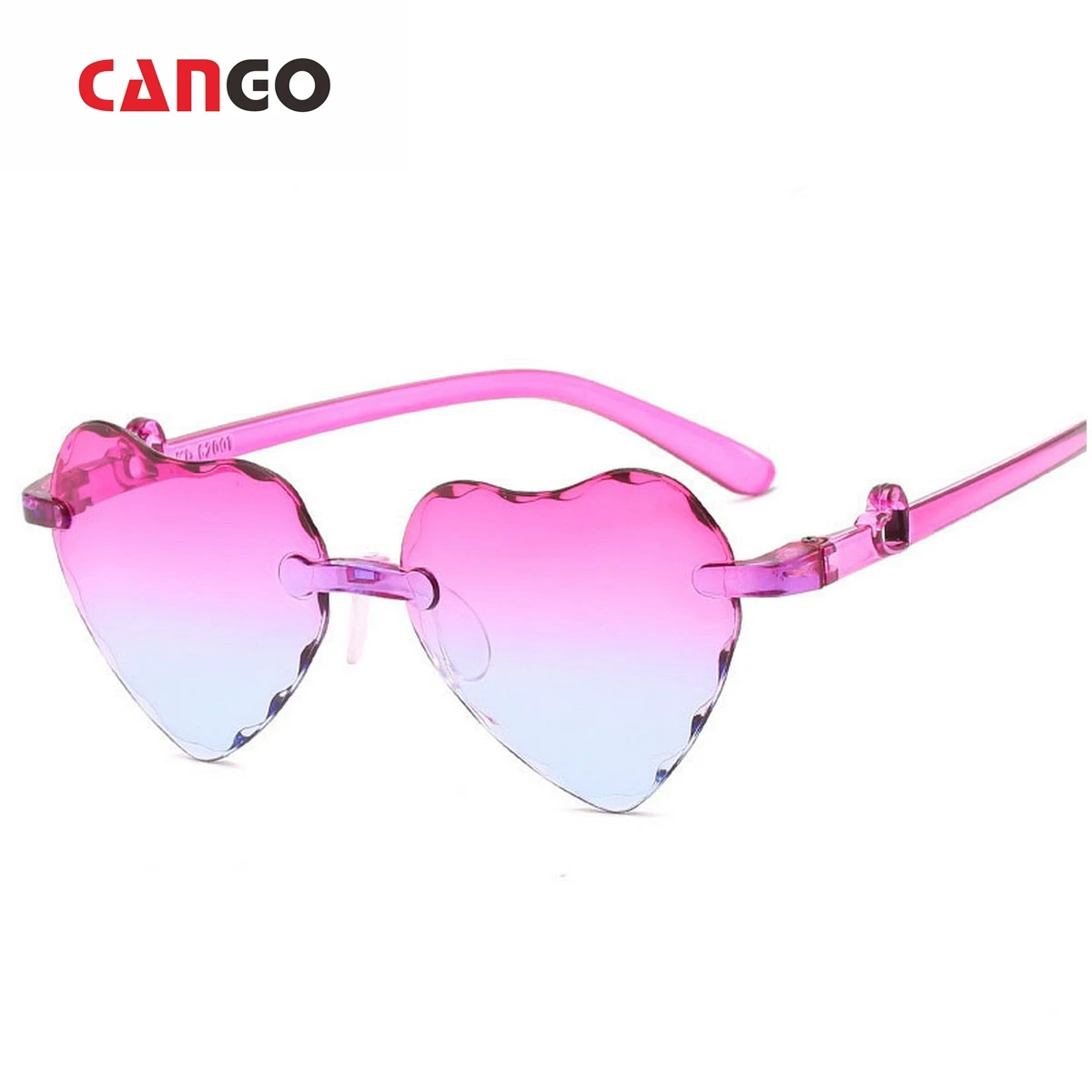 

Promotion Sun Glasses Kids Rimless Heart Frame custom children Round Frame Metal Flower Kid Sunglasses, 6 color options