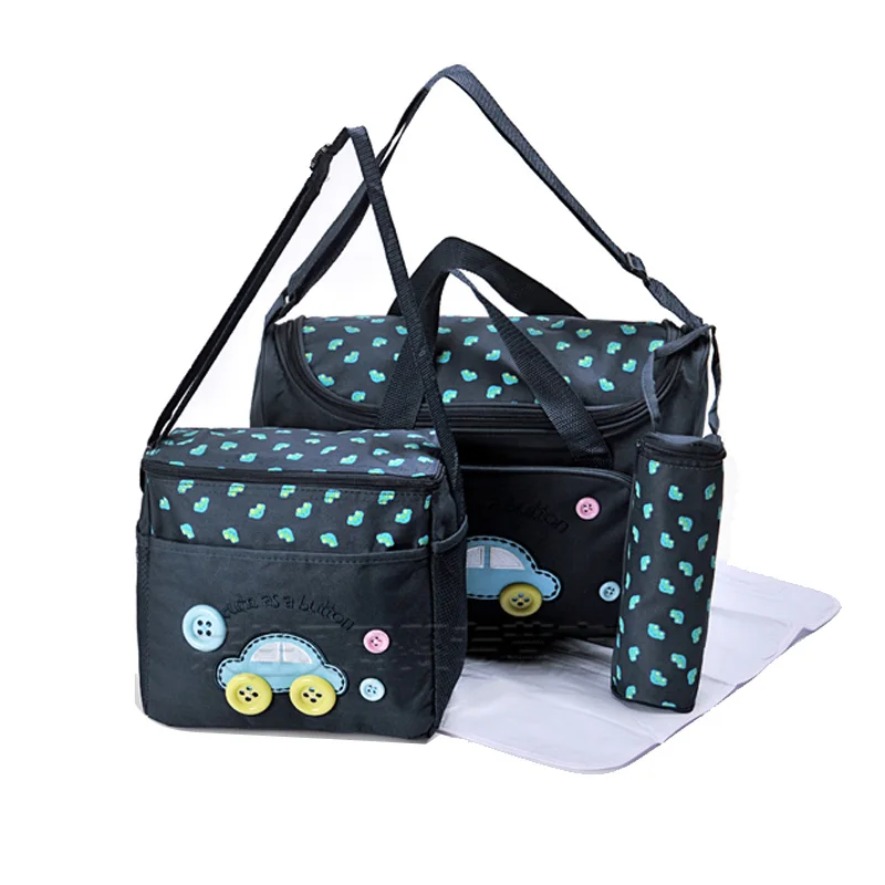 

Car style 4pcs/set Diaper bag for Mom/Mummy With Baby Nappy Change pad