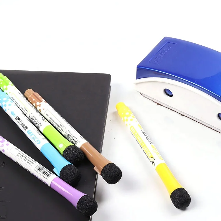 
GXIN G 208 coloured whiteboard marker pen with magnet and Eraser  (60794735323)