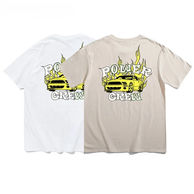 

A wholesale 100% cotton spring and summer Vintage printed men's T-shirt