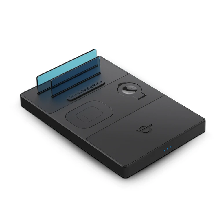 

Practical Hot Sale 4 In 1 Multi-function Office Desk Wireless Charger Wireless Charger 100W super charger block, Black