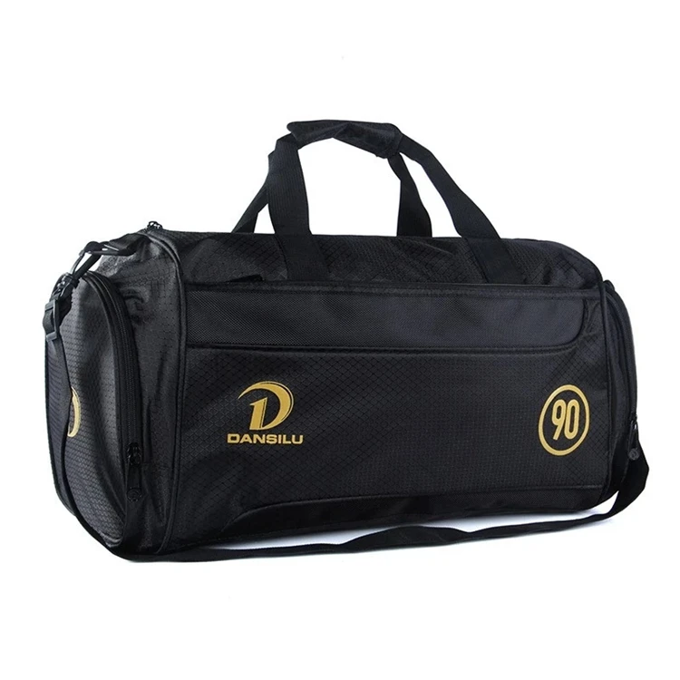 Custom Black Smell Proof Sport Polyester Vintage Big Strong Travel Bags