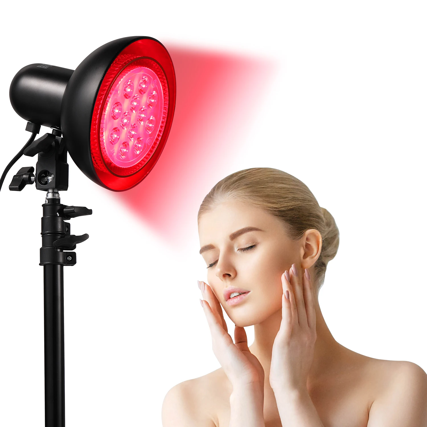 

Red Infrared Light 100W Near Red Light Therapy Heat Lamp for Body Neck Ache Muscle Joint Back Pain Blood Circulation Portable