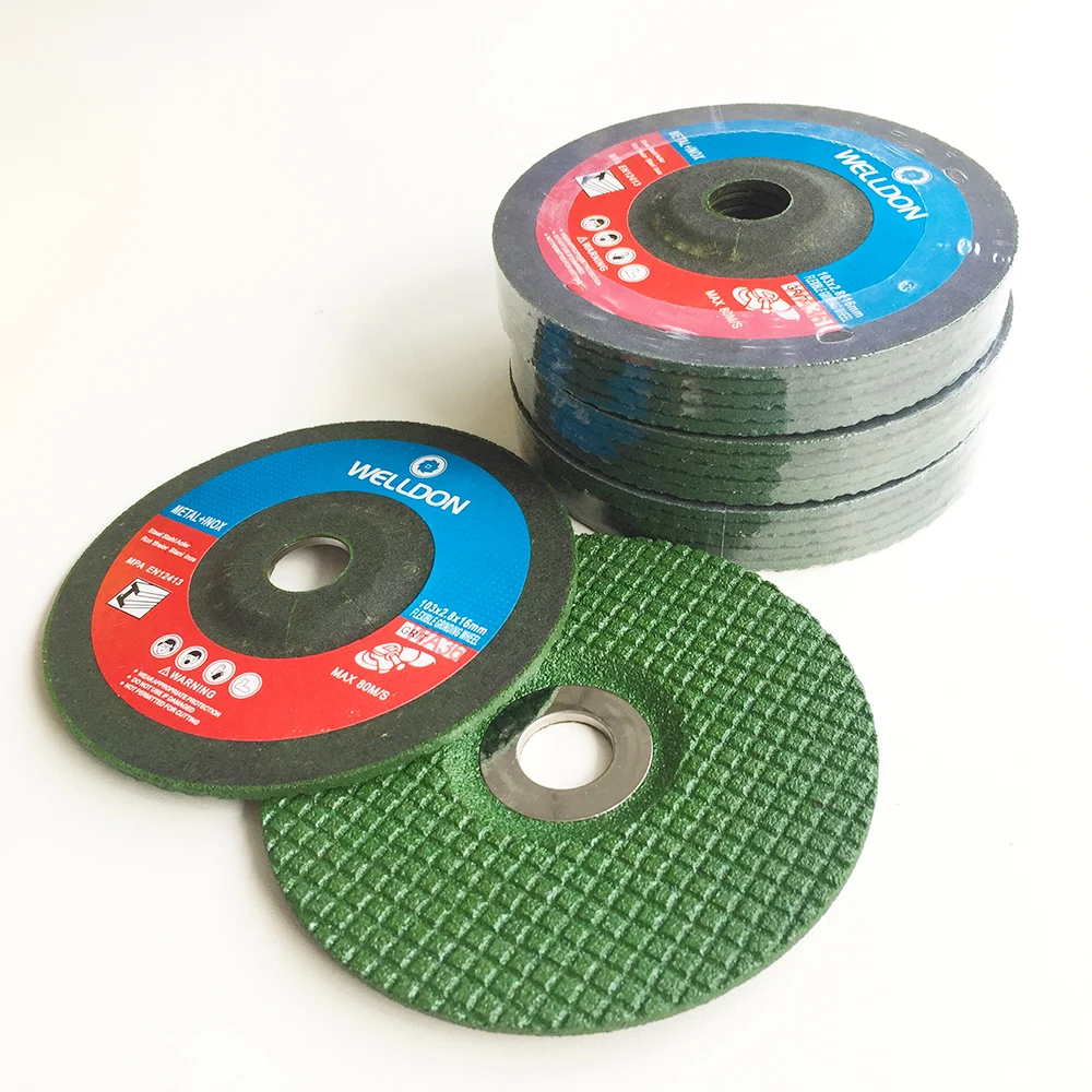 

RTS 100x3x16mm 3m green corp flexible grinding wheel 4" flexible grinding disc wa #80 for metal inox