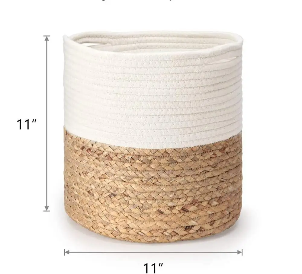 

Macrame 100% Cotton Rope Jute Rope Storage Basket Plant Hanger Home Decor Use Handmade Indoor Bedroom Children clothes Hot Sale, Customized color