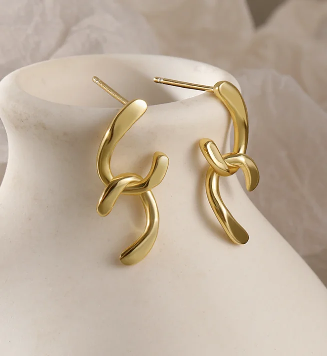 

925 Silver Gold Plated Jewelry Custom Classic Hoop Huggie Earrings, Colorful