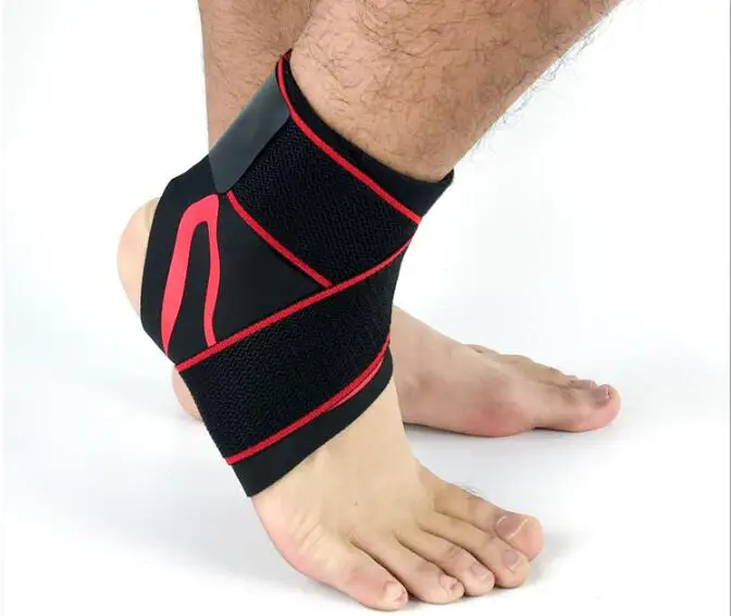 

New desgin Ankle Sleeve Foot Support Brace Elastic Breathable Wrap Sports Pain Relief, Black,grey,orange,red,green