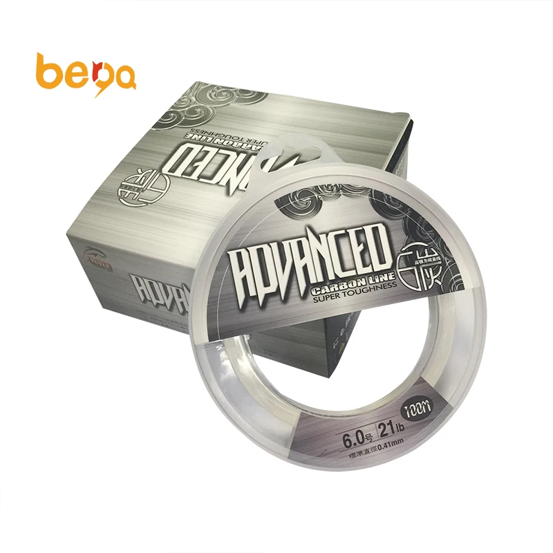 

100M Transparent Flurocarbon Super Strong Durable High-density Fiber Flurocarbon Quality Fishing Line, Transparent ,customizable