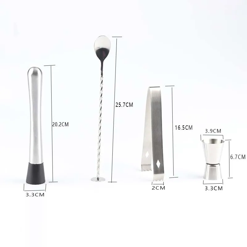 Light natural brown and Silve cocktail shaker set