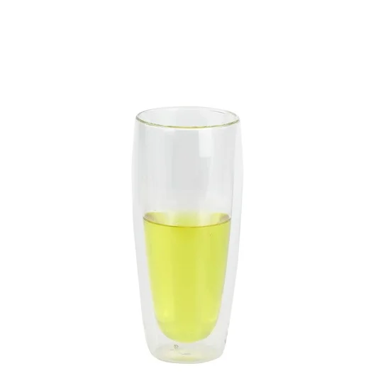 

2021 New Hot Sale High Quality Borosilicate Double Layer Coffee Cup Glass Lid